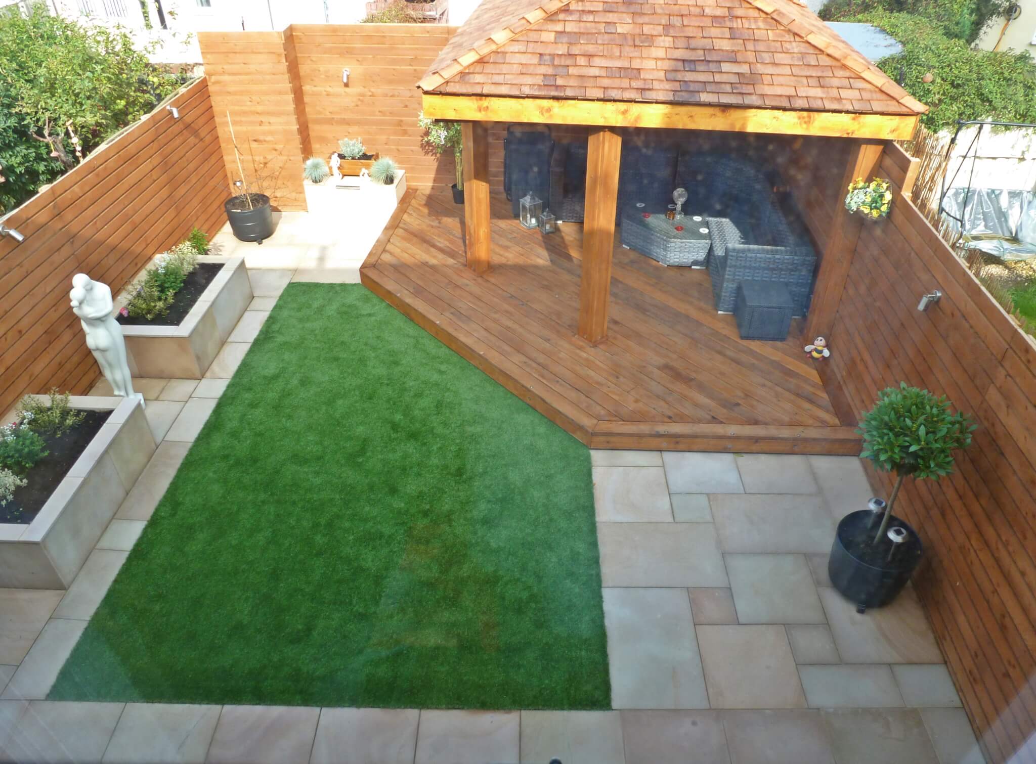 Garden Makeover with Garden Room Bootle Sefton Abel LandscapingAbel