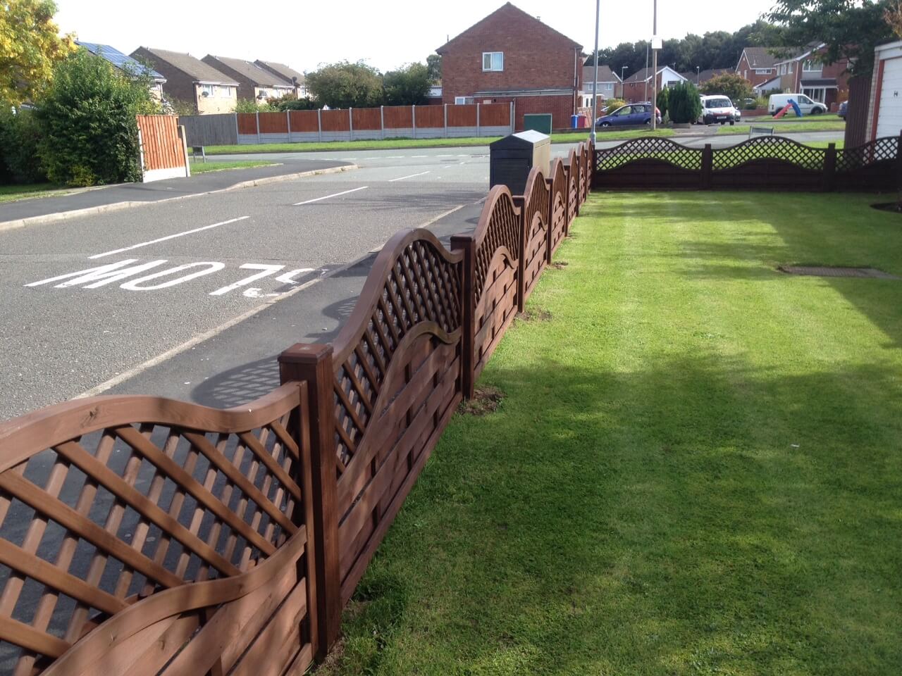 Garden Fencing Low Omega Lattice Top Panel Gate Halewood Knowsley Project Progress